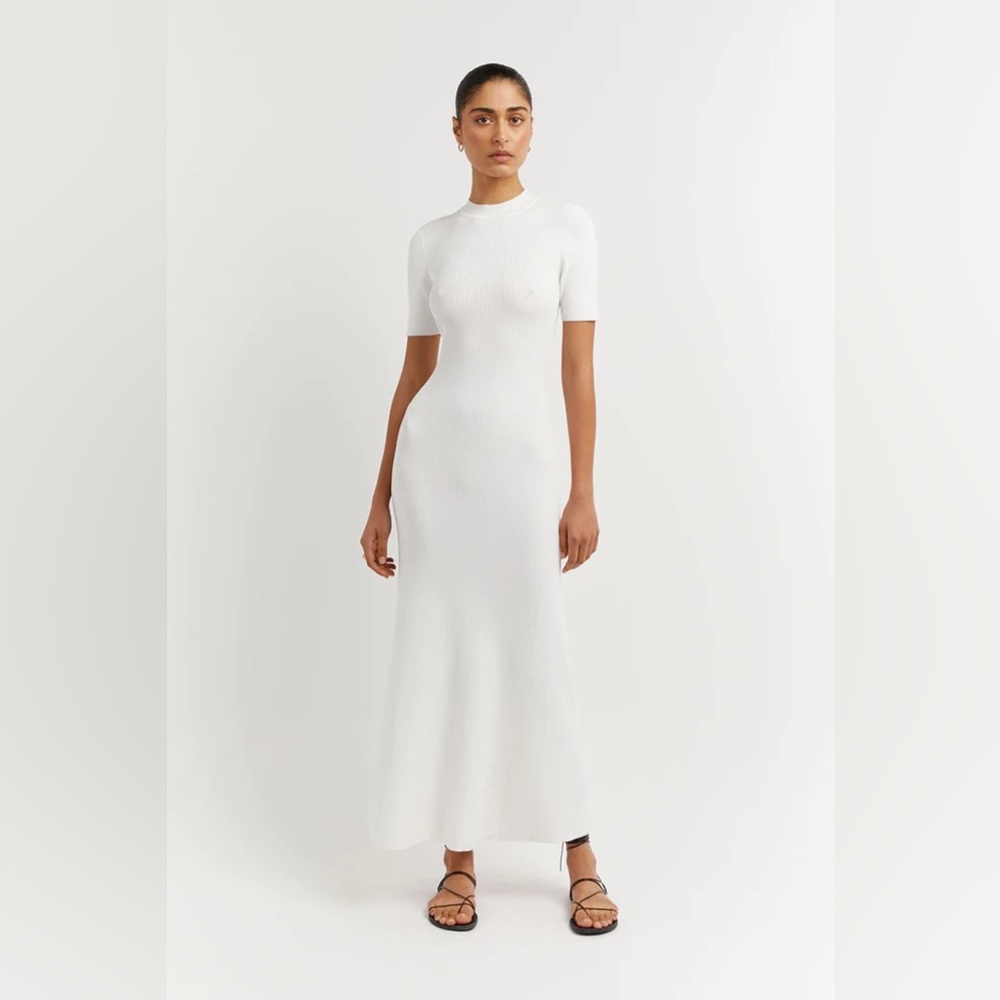 DISSH donna white midi dress